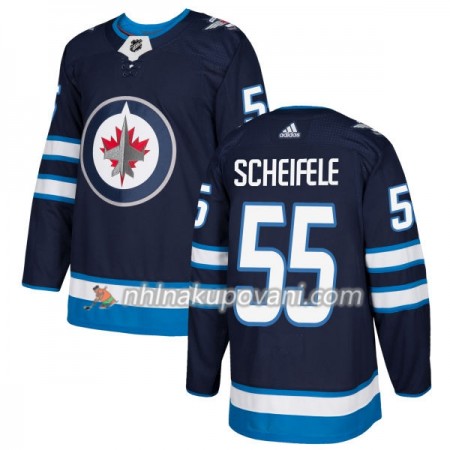 Winnipeg Jets Dresy Mark Scheifele 55 Adidas 2017-2018 Modrá Authentic - Pánské